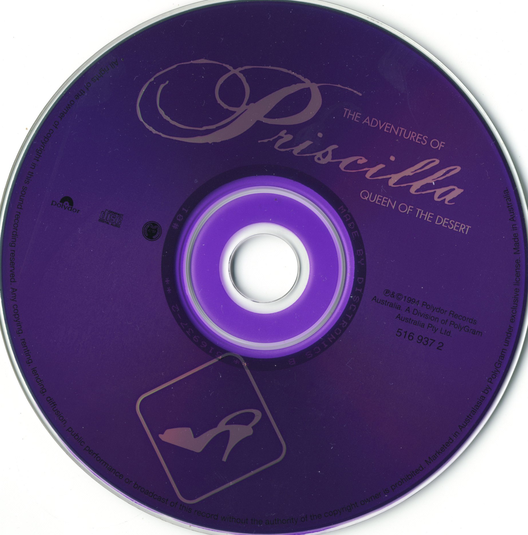 The Adventures Of Priscilla Queen Of The Desert  Soundtrack : CD